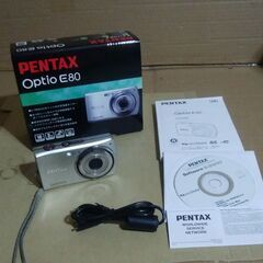 ペンタックスオプティオE80(乾電池式デジタルカメラ-:中古品)...