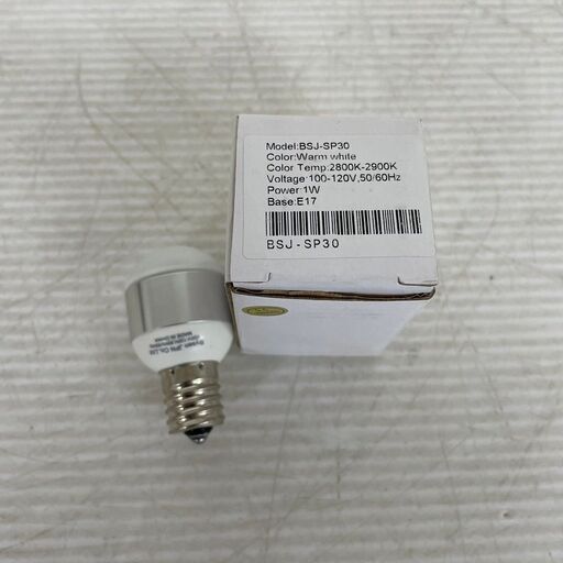 【Bysen JAPAN】 LED電球 LEDハイパワー電球 E17 1W LEDライト 照明 暖かい白 white BSJ-SP30