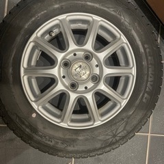 145/80 R13アルミ付きスタッドレスタイヤ4本　アルミホイ...