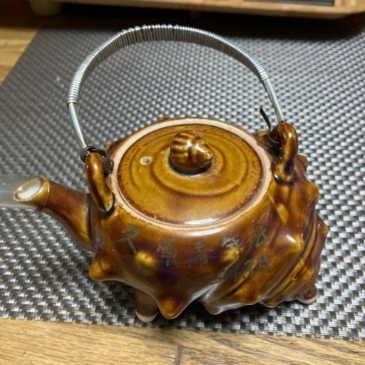 希少　骨董品　アンティーク　民芸品　サザエ急須　68年前