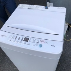 福岡市内配送設置無料 ハイセンス 4．5kg全自動洗濯機 エディオン 