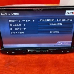 KENWOOD 上級ナビ　MDV-535DT フルセグTV 新品バックカメラ付き せ10