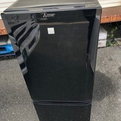福岡市内配送無料　三菱 146L 2ドアノンフロン冷蔵庫 keyword キーワードブラック MR-P15EZ-KK