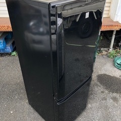 福岡市内配送無料　三菱 146L 2ドアノンフロン冷蔵庫 keyword キーワードブラック MR-P15EZ-KK