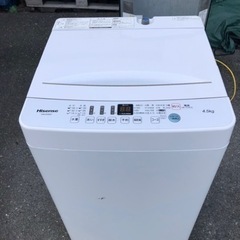 福岡市内配送設置無料ハイセンス洗濯機 HW-E4503