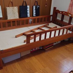 天然木製　２段ベッド（計2台）