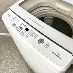 ご成約済み🤝 美品✨ AQUA クリアガラス ホワイト🐚  大きめ7kg 洗濯機 二人暮らしにも🫶🏻