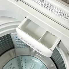 ご成約済み🤝 美品✨ AQUA クリアガラス ホワイト🐚  大きめ7kg 洗濯機 二人暮らしにも🫶🏻