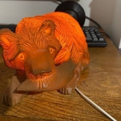 ライト　木彫りの熊　LED USB