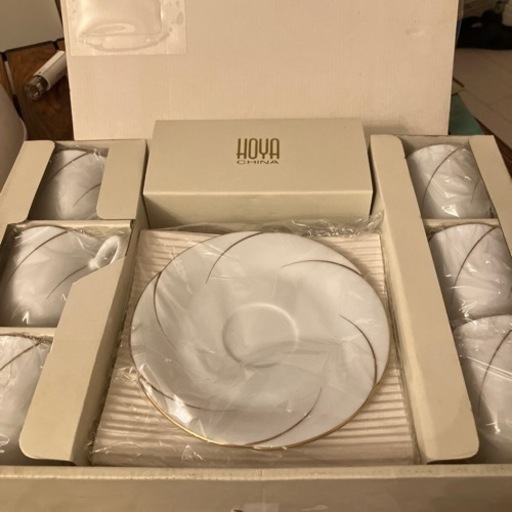 【新品未使用】HOYA  カップ\u0026ソーサー 6客セット 茶碗　コーヒーカップ