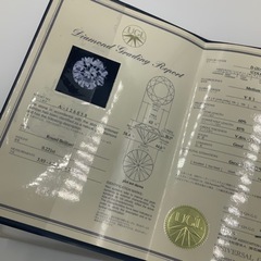 Pt900 プラチナ900 ダイヤモンドリング 3.3g 6号 D0.221ct 鑑定書