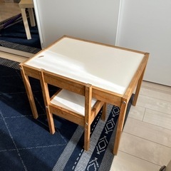 【ネット決済】IKEA子供用テーブル椅子セット