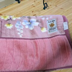 京都西川ローズ毛布/差し上げます。（洗濯済み）