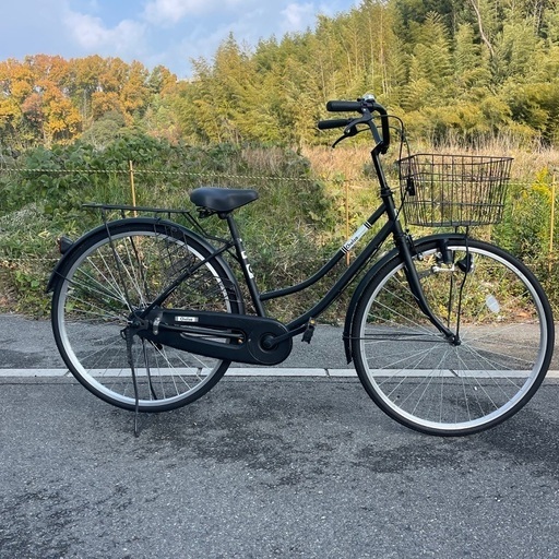 お買い得品！変速なし27インチ自転車（ブラック）