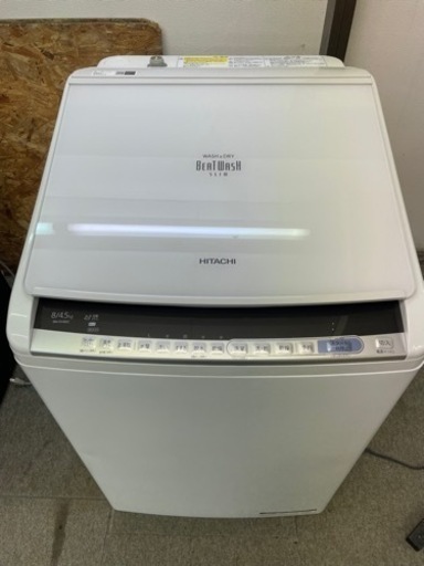日立ビートウォッシュ洗濯機BW-DV80C中古2018年製品