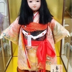 市松人形  玉童作  高級日本人形 ✨ガラスケース入り✨