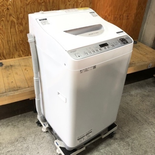 2022年製 SHARP シャープ 洗濯機 乾燥機付き 5.5kg ES-TX5F-S wash\u0026dry