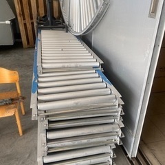 購入者決定　ローラコンベア(3m/5本、カーブ/1本、足6本)