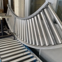 購入者決定　ローラコンベア(3m/5本、カーブ/1本、足6本)