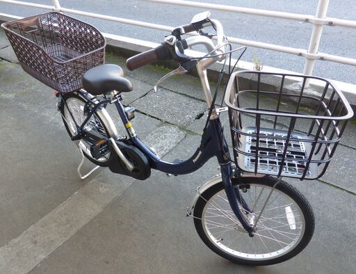 新品【お宝堂】パナソニック[PANASONIC]　ビビ・SL・20「BE-FSL031」20インチ 電動自転車  後カゴ付き