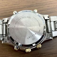 SEIKO 腕時計 ムーンフェイズ 7T36-6A80 メンズ クォーツ デイト クロノグラフ ケース付き 動作未確認 ジャンク扱い 札幌市手稲区