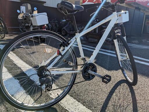 ブリジストンordinaクロスバイク700×38c外装21段480mmホワイト狭山市  