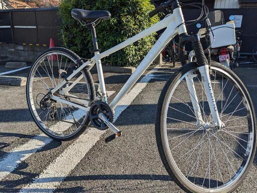 ブリジストンordinaクロスバイク700×38c外装21段480mmホワイト狭山市  