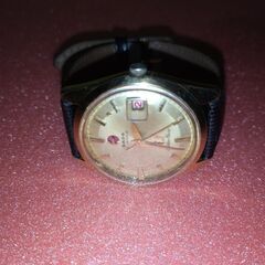 良品 ラドー ゴールデンホース 30石 シルバー文字盤 デイト メンズ腕時計