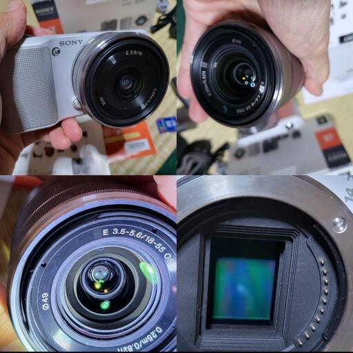 ーー美品 SONY NEX-3 レンズ2本、ストロボ APS-Cサイズ直ぐに可能