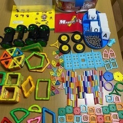 磁石ブロック　マグネットブロック　おもちゃ　知育玩具　まとめ売り...