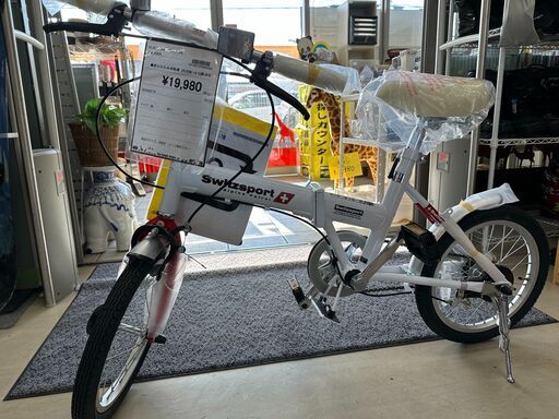 ジモティ来店特価!!　折りたたみ自転車　スウィッツポート　LSW-H16　　J-1215