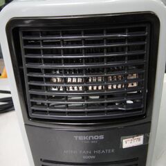【4】テクノス　ミニファンヒーター　TOS-602　600W　暖房
