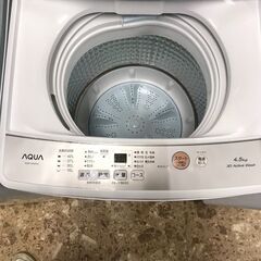 AQUA/アクア 洗濯機 AQW-S4M 2022年製 4.5kg 家電 配送可