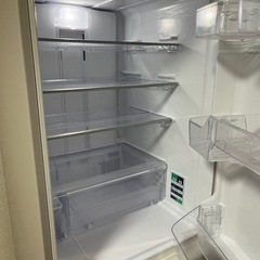 SHARP/シャープ スリム5ドア冷凍冷蔵庫 どっちもドア 412L 自氷 SJ-W411E-N シャンパンゴールド 2019年製 中古家電