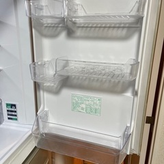 SHARP/シャープ スリム5ドア冷凍冷蔵庫 どっちもドア 412L 自氷 SJ-W411E-N シャンパンゴールド 2019年製 中古家電