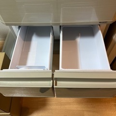 SHARP/シャープ スリム5ドア冷凍冷蔵庫 どっちもドア 412L 自氷 SJ-W411E-N シャンパンゴールド 2019年製 中古家電