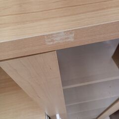 ☆ジモティ割あり☆ レンジボード ベージュ W90×D41×H182 クリーニング 