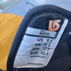大阪⭐️エコマックス♻️「T384」Burton moto 27.5cm メンズ スノーボード ブーツ