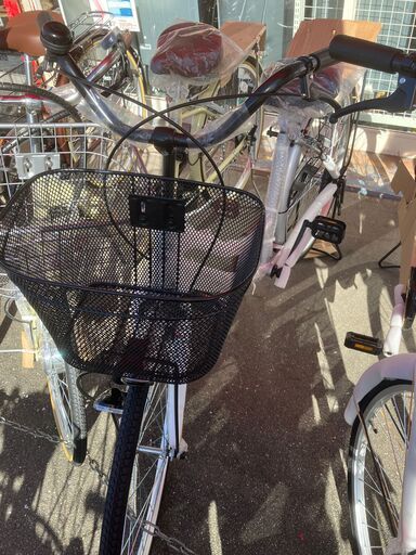 新品 未使用 26インチ自転車 21テクノロジー 1年保証 カラーシルバーNo.674● ※現金、クレジット、スマホ決済対応※