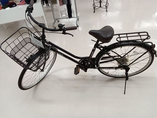 ☆ジモティ割あり☆ 自転車 26インチ シルバー×ブラック クリーニング