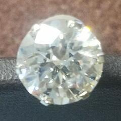1.019cts I カラー. I-2、Yery Good 片耳 ダイヤモンド ピアス