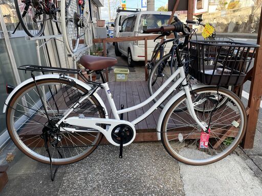 クレジット•分割払い可　◆新車・全部コミコミ◆26インチ軽快車◆オートライト・変速付き・チャイルドシート対応モデル