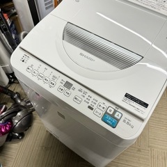 【超美品‼️】シャープ 2019年製 5.5/3.5kg縦型洗濯乾燥機 洗濯機 ホワイト♪