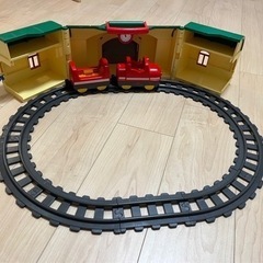 Playmobil プレイモービルの線路と列車のセット
