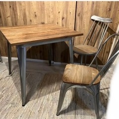 NOCE  ガルバナイズド　テーブル　椅子　ダイニングチェア　セット　2人　3人　4人　アンティーク　シンプル　ナチュラル　TC-80MZD  G5041TM  T3534M1