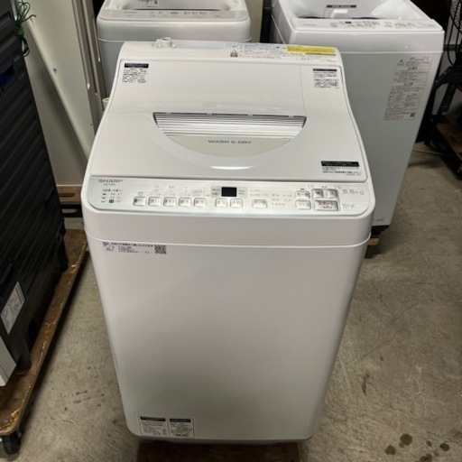 ☆激安!!☆ 乾燥付き!! SHARP 全自動洗濯乾燥機 ES-TX5C-S 2018年 5.5kg