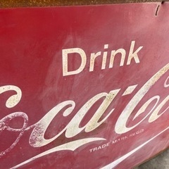 値下げ ホーロー看板 コカコーラ 大型 140×80 琺瑯看板 コーラ