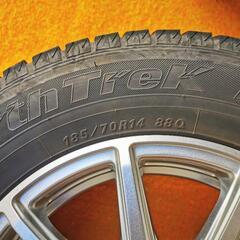 ホイールZACK JP-170 185/70R14スタッドレスタイヤセット