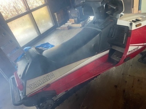 スノーモービル PZ 赤白 セル付き メッセージお待ちしております