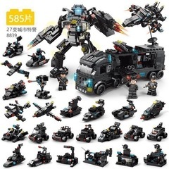 新品　レゴ 互換シティ SWAT 変換ロボット軍用機互換レゴビル...